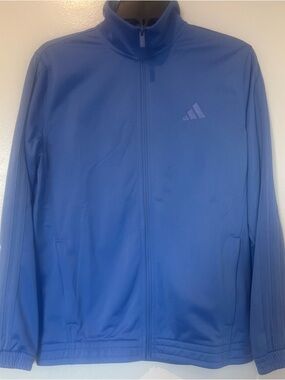 Adidas Women’s Blue 3-Stripes Tricot Track Jacket | Medium | NWT